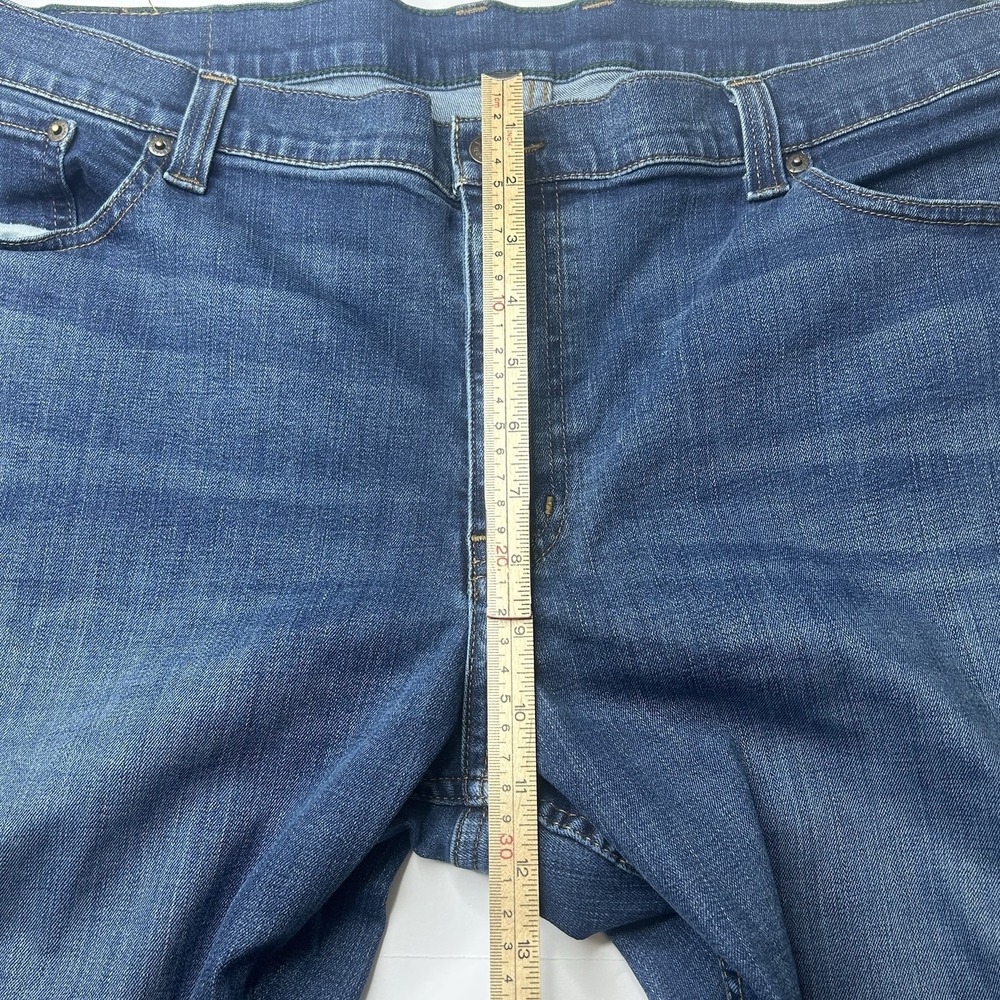 L.L. Bean BeanFlex Denim Blue Jeans Men's 42x32 (Fit 42x30) Standard Fit LL Bean - Picture 12 of 15